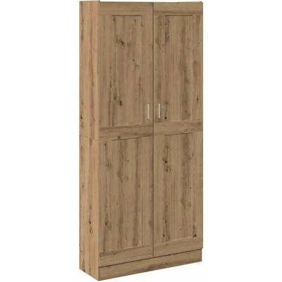 vidaXL Hoge kast eikenhout 82,5x30,5x185 cm - Highboard vidaXL Hoge kast eikenhout 82,5x30,5x185 cm - Highboard
