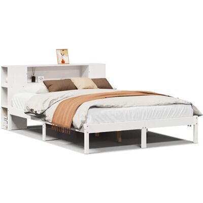 vidaXL 7739 Weiß Bücherregal Bett - Platzsparendes Schlafzimmermöbel vidaXL 7739 Weiß Bücherregal Bett - Platzsparendes Schlafzimmermöbel