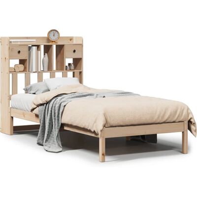 vidaXL Bett mit Regal Kopfteil - Massives Kiefernholz Schlafzimmermöbel vidaXL Bett mit Regal Kopfteil - Massives Kiefernholz Schlafzimmermöbel