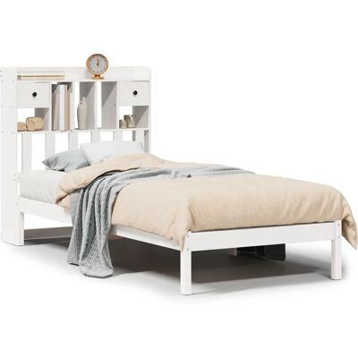 VidaXL Bett mit Bücherregal-Kopfteil - Platzsparend für kleines Schlafzimmer VidaXL Bett mit Bücherregal-Kopfteil - Platzsparend für kleines Schlafzimmer