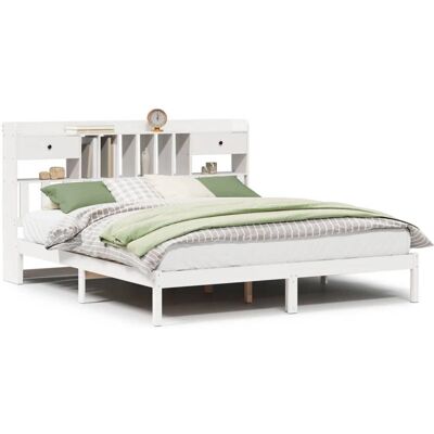 vidaXL Super King Bett mit Regal - Bett vidaXL Super King Bett mit Regal - Bett