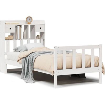VidaXL Bett mit Stauraum - Modell 3321730 - Einzelmassiv Kiefernholz VidaXL Bett mit Stauraum - Modell 3321730 - Einzelmassiv Kiefernholz