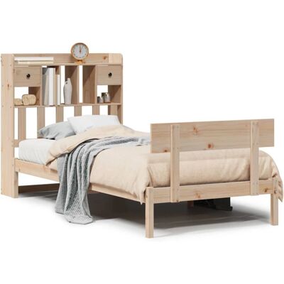 VidaXL Bett mit Bücherregal - 3321828 - Bett VidaXL Bett mit Bücherregal - 3321828 - Bett