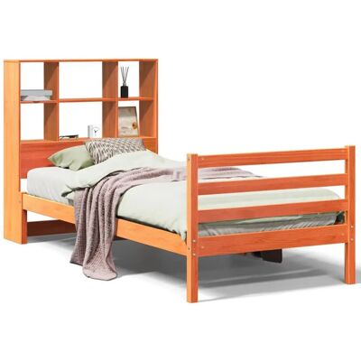 vidaXL 3321909 Sänky - Massiivinen mäntypuu, vaha ruskea, 75x190 cm vidaXL 3321909 Sänky - Massiivinen mäntypuu, vaha ruskea, 75x190 cm