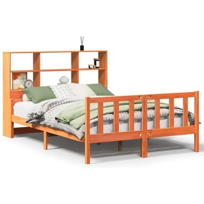 vidaXL Bett mit Bücherregal - 150x200cm Holz Schlafmöbel vidaXL Bett mit Bücherregal - 150x200cm Holz Schlafmöbel