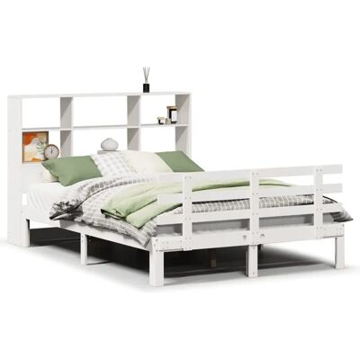 vidaXL 3322764 Bett mit Stauraum - Massiv Kiefer - Weiß - 180x200cm vidaXL 3322764 Bett mit Stauraum - Massiv Kiefer - Weiß - 180x200cm