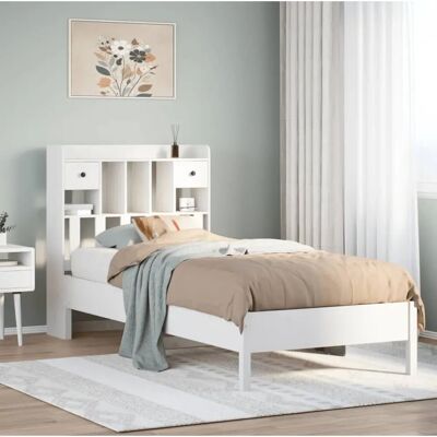 vidaXL 3322934 Bett - Stauraum - 75x190 cm - Weiß - Bett vidaXL 3322934 Bett - Stauraum - 75x190 cm - Weiß - Bett