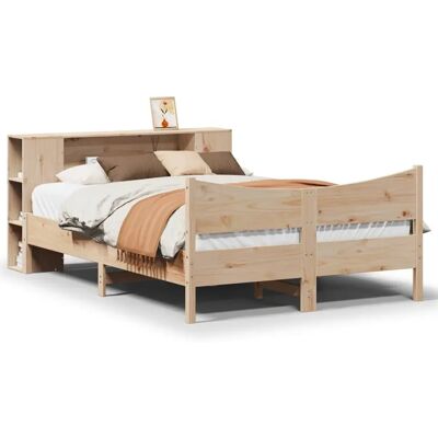 VidaXL Bettrahmen - Massive Kiefernholz Doppel 135x190cm - Schlafzimmermöbel VidaXL Bettrahmen - Massive Kiefernholz Doppel 135x190cm - Schlafzimmermöbel