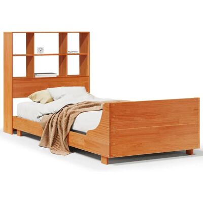 vidaXL 3323715 Sänkykehys - Massiivinen mäntypuu - Ruskea - 75x190 cm vidaXL 3323715 Sänkykehys - Massiivinen mäntypuu - Ruskea - 75x190 cm
