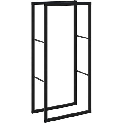 vidaXL Feuerholzständer Schwarz 55x30x116 cm Stahl - Feuerholzaufbewahrung vidaXL Feuerholzständer Schwarz 55x30x116 cm Stahl - Feuerholzaufbewahrung