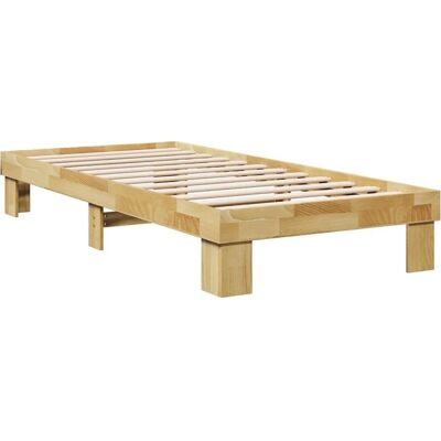 vidaXL Eiken bedframe - Ondersteuning 75x190cm - Eenvoudige montage vidaXL Eiken bedframe - Ondersteuning 75x190cm - Eenvoudige montage