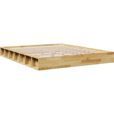 vidaXL Eiken bedframe - 150x200 cm - Slaapkamermeubels vidaXL Eiken bedframe - 150x200 cm - Slaapkamermeubels