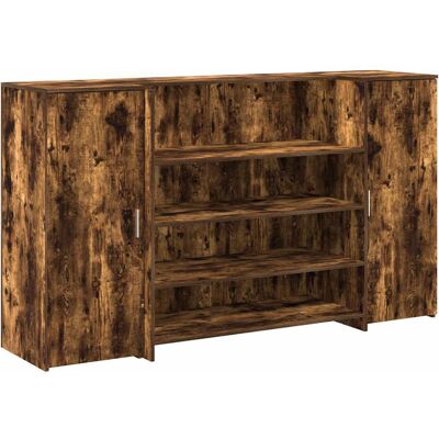 VidaXL Model - Discreet Brown Reception Desk VidaXL Model - Discreet Brown Reception Desk