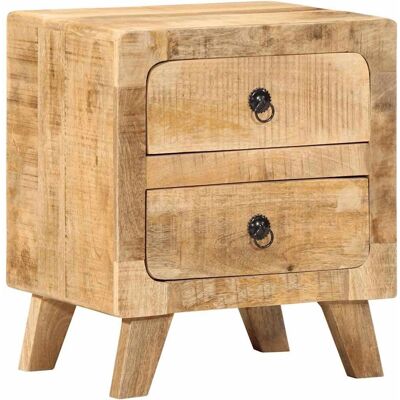 vidaXL Nachttisch 40x32x46 cm - Massives Mangoholz - Braun vidaXL Nachttisch 40x32x46 cm - Massives Mangoholz - Braun