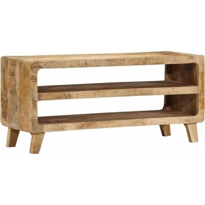 vidaXL Mango Wood TV Stand - 105x46x32cm vidaXL Mango Wood TV Stand - 105x46x32cm