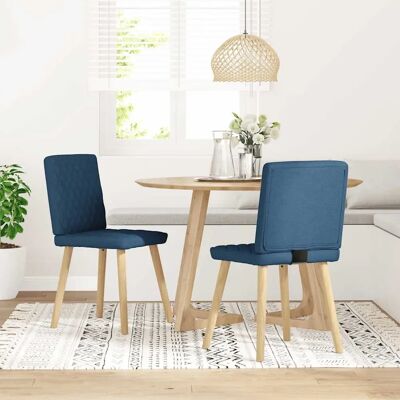 vidaXL Blaue Esszimmerstühle Set 2 - Esszimmerstühle vidaXL Blaue Esszimmerstühle Set 2 - Esszimmerstühle