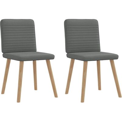vidaXL 4101145 Eetkamerstoel donkergrijs vidaXL 4101145 Eetkamerstoel donkergrijs