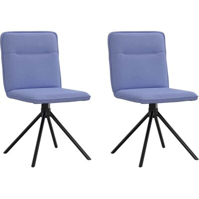 vidaXL 2 Stk. Jeansblau Stoff Esszimmerstühle - Esszimmerstühle vidaXL 2 Stk. Jeansblau Stoff Esszimmerstühle - Esszimmerstühle