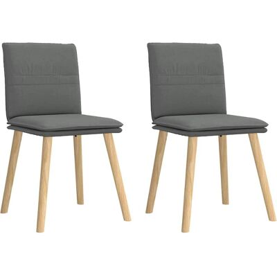 VidaXL 4101256 Donkergrijze eettafelstoel - Ergonomisch VidaXL 4101256 Donkergrijze eettafelstoel - Ergonomisch