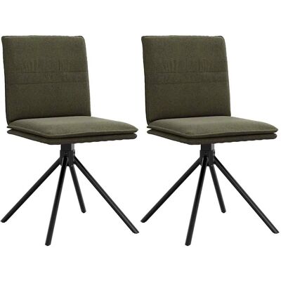 vidaXL - Esszimmerstuhl - Ergonomisch, Stabil, Drehbar, Grün vidaXL - Esszimmerstuhl - Ergonomisch, Stabil, Drehbar, Grün