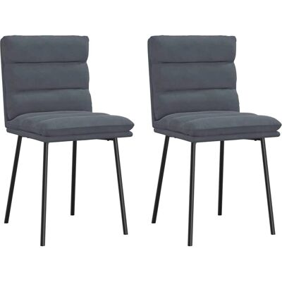 VidaXL 4101283 Chaise de salle à manger gris foncé - Chaise de salle à manger - Publicité VidaXL 4101283 Chaise de salle à manger gris foncé - Chaise de salle à manger - Publicité