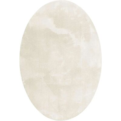 vidaXL Huarte Creme Uldtæppe - Rund 160x230cm Indendørs vidaXL Huarte Creme Uldtæppe - Rund 160x230cm Indendørs