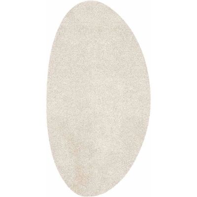 vidaxl Beige Korthaar Oval Tapijt - Kleed vidaxl Beige Korthaar Oval Tapijt - Kleed