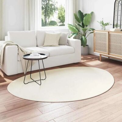 Vidaxl Short Pile Cream Rug - Carpet Vidaxl Short Pile Cream Rug - Carpet