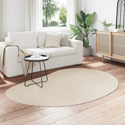 vidaXL Beige Area Rug 140x200 cm Polyester Non-Slip - Area Rug vidaXL Beige Area Rug 140x200 cm Polyester Non-Slip - Area Rug