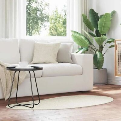 vidaXL Tapis Ovale Crème - Tapis - Publicité vidaXL Tapis Ovale Crème - Tapis - Publicité