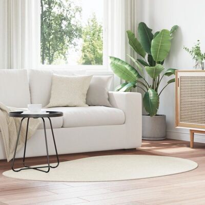 VidaXL Cream Area Rug 120x170 cm Non-slip Polyester VidaXL Cream Area Rug 120x170 cm Non-slip Polyester