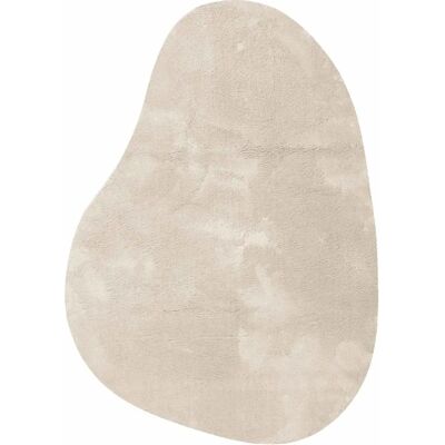 vidaXL Beige Polyester Rug - 140x200 cm Indoor Rug vidaXL Beige Polyester Rug - 140x200 cm Indoor Rug