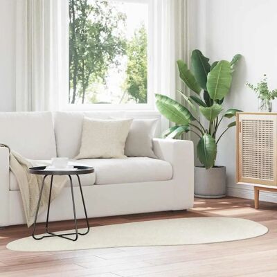 Vidaxl Cream Polyester Carpet - Non-slip, 100x200 cm - Carpet Vidaxl Cream Polyester Carpet - Non-slip, 100x200 cm - Carpet