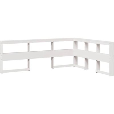vidaXL Kopf- und Fußteil Weiß - L-förmiges Massivholz Kiefer für 160 cm Bett vidaXL Kopf- und Fußteil Weiß - L-förmiges Massivholz Kiefer für 160 cm Bett