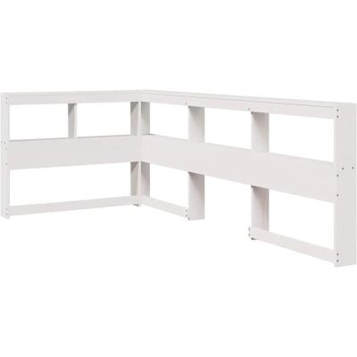 vidaXL Hoofdbord - Wit - Slaapkameropslag - Moderne Stijl vidaXL Hoofdbord - Wit - Slaapkameropslag - Moderne Stijl