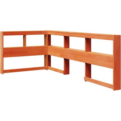 vidaXL Braunes Bücherregal Kopfteil - Nachttisch Stauraum - Bücherregal Kopfteil - Schlafzimmer Dekor vidaXL Braunes Bücherregal Kopfteil - Nachttisch Stauraum - Bücherregal Kopfteil - Schlafzimmer Dekor