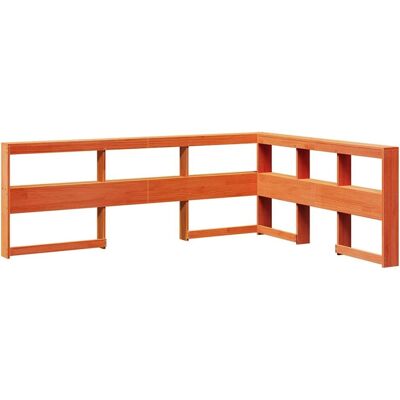 vidaXL Braune Bücherregal-Kopfteil - Schlafzimmer Stauraum & Rückenstütze vidaXL Braune Bücherregal-Kopfteil - Schlafzimmer Stauraum & Rückenstütze