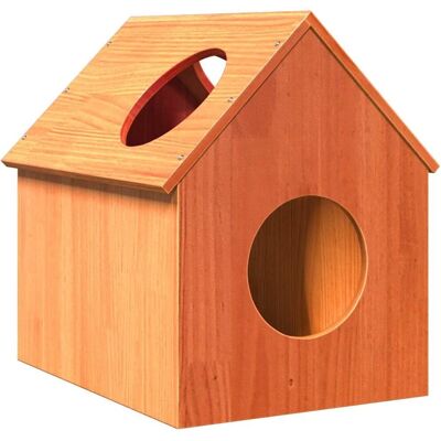 vidaXL Katzenhaus Braun 41x50x50 cm Massiv Kiefernholz Indoor vidaXL Katzenhaus Braun 41x50x50 cm Massiv Kiefernholz Indoor
