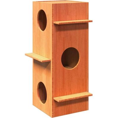 vidaXL Katzenhaus 43x43x90 cm aus massivem Kiefernholz - Indoor Katzenmöbel vidaXL Katzenhaus 43x43x90 cm aus massivem Kiefernholz - Indoor Katzenmöbel