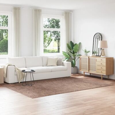 vidaXL Brauner Shaggy-Teppich - 200x290cm - Innenbereich vidaXL Brauner Shaggy-Teppich - 200x290cm - Innenbereich