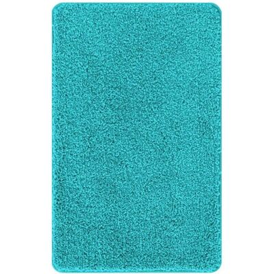 vidaXL - Türkis Mikrofaser - 50x80 cm - Badematte vidaXL - Türkis Mikrofaser - 50x80 cm - Badematte