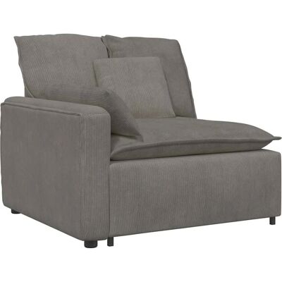 vidaXL Modulares Sofa mit Kissen Hellgrau - Sofa vidaXL Modulares Sofa mit Kissen Hellgrau - Sofa