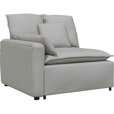 vidaXL Modulares Sofa mit Kissen Wolkengrau - Sofa vidaXL Modulares Sofa mit Kissen Wolkengrau - Sofa