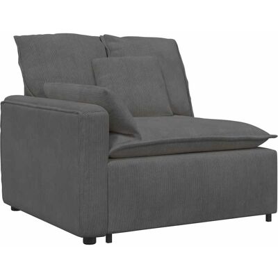 vidaXL Modulares Sofa mit Kissen Dunkelgrau - Wohnzimmermöbel vidaXL Modulares Sofa mit Kissen Dunkelgrau - Wohnzimmermöbel