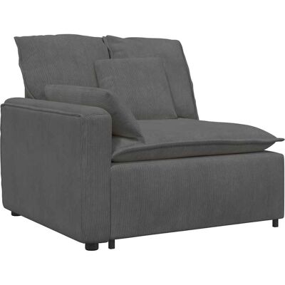 vidaXL Modulares Sofa mit Kissen Dunkelgrau - Sofa vidaXL Modulares Sofa mit Kissen Dunkelgrau - Sofa