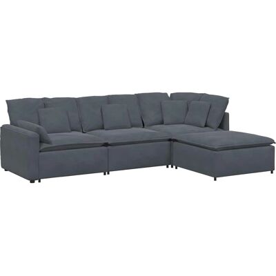 vidaXL Modulært Sofa med puf og puder - Stue vidaXL Modulært Sofa med puf og puder - Stue