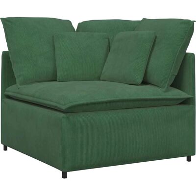 vidaXL Modular Sofa med Fodskammel Jungle Grøn - Sofa vidaXL Modular Sofa med Fodskammel Jungle Grøn - Sofa
