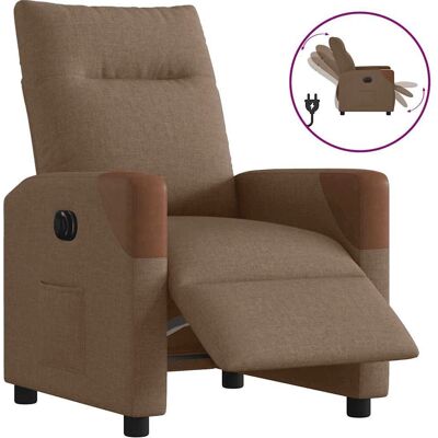 VidaXL Elektrische Reclinestoel - Bruin - Zitmeubel VidaXL Elektrische Reclinestoel - Bruin - Zitmeubel