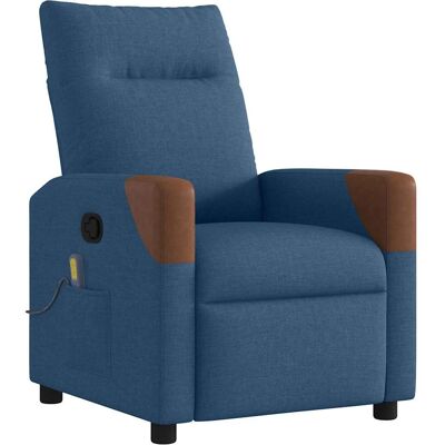 Chaise d'accent VidaXL - Tissu bleu - Canapé inclinable - Publicité Chaise d'accent VidaXL - Tissu bleu - Canapé inclinable - Publicité