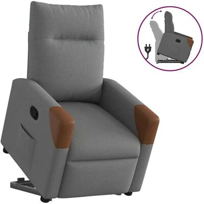 VidaXL Polsterstuhl - Dunkelgrau, Aufstehhilfe, Verstellbar - Accent Chair VidaXL Polsterstuhl - Dunkelgrau, Aufstehhilfe, Verstellbar - Accent Chair